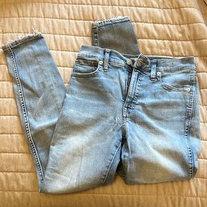 Madewell high rise skinny jeans